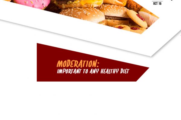 MODERATION: IMPORTANT TO ANY HEALTHY DIET